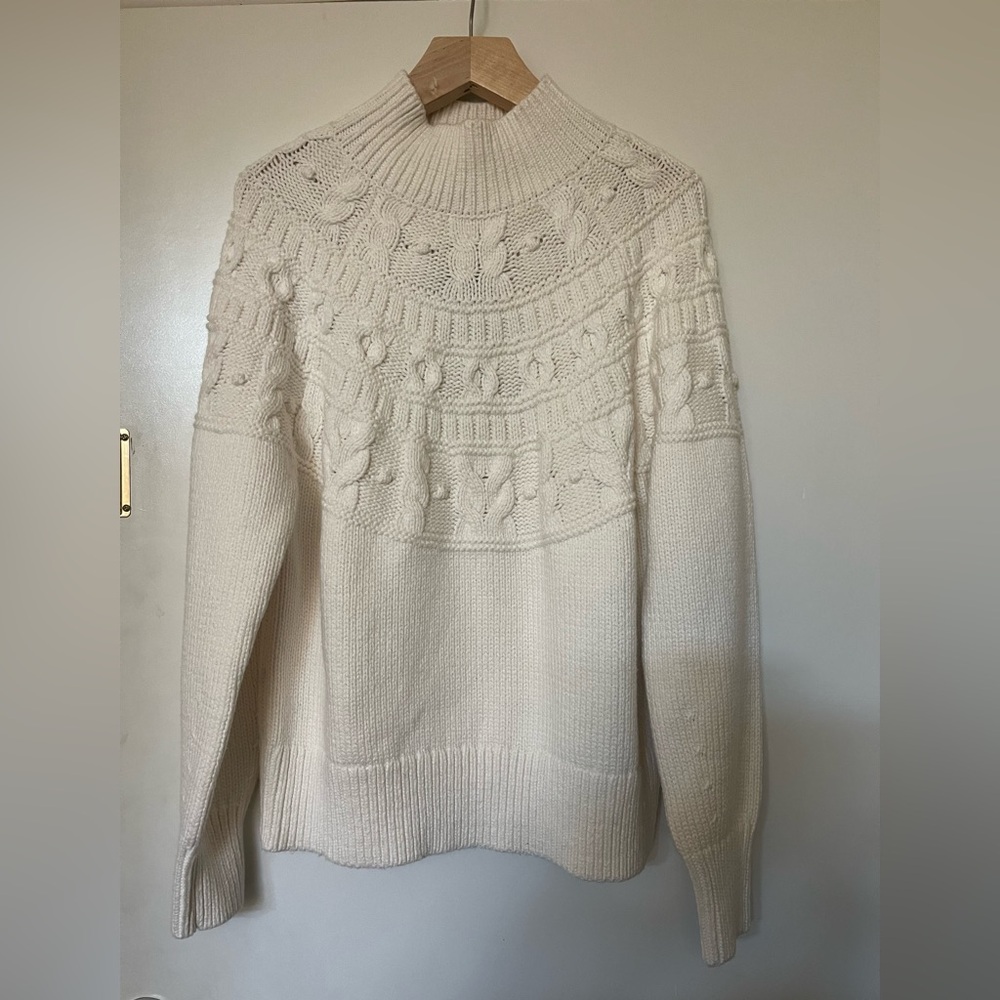 Banana Republic Cream Turtleneck Sweater